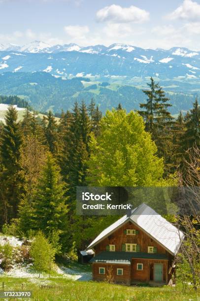 Alpine Hütte In Den Alpen Stockfoto und mehr Bilder von Blockhütte - Blockhütte, Berg, Naturwald