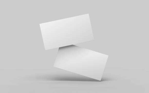 istock 3d Business Card Template Blank White Mocap Clipping Path 1732344449