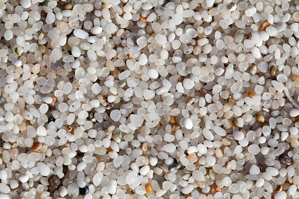 quartz sand macro background stock photo