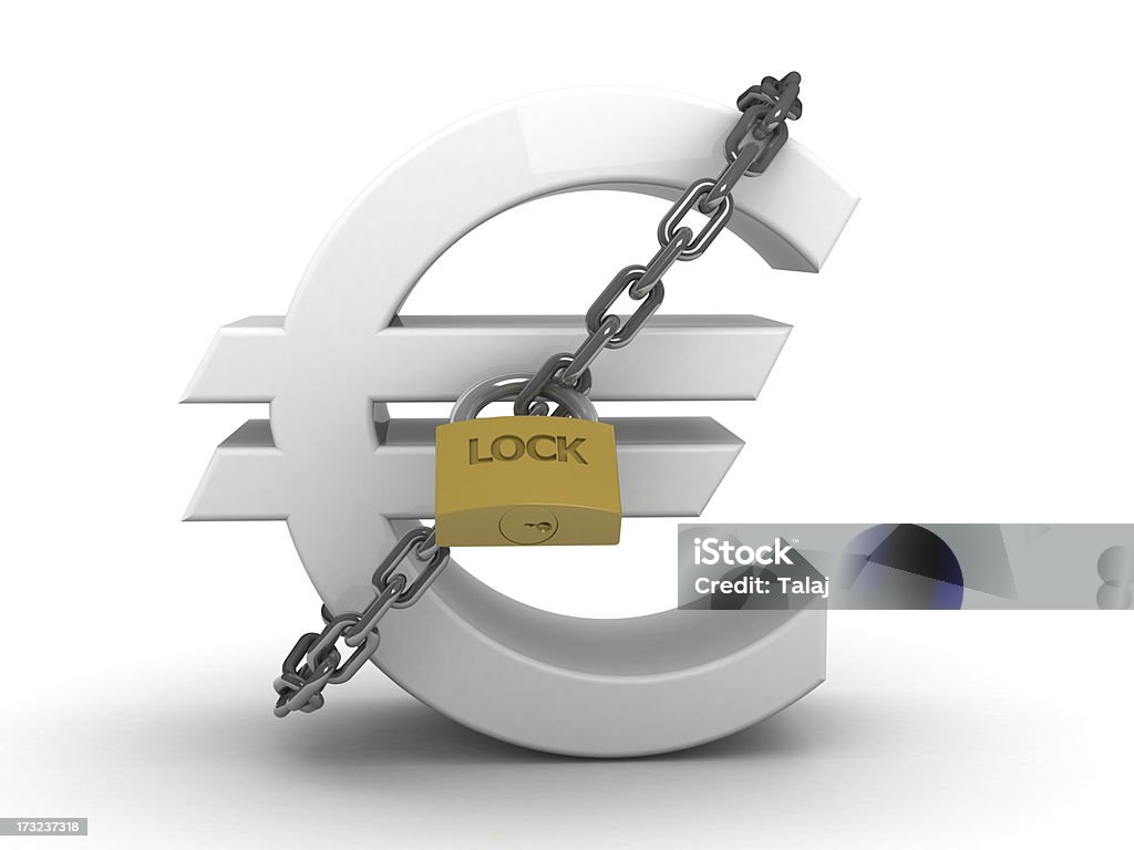 Sinal de Euro - Royalty-free Atividade bancária Foto de stock