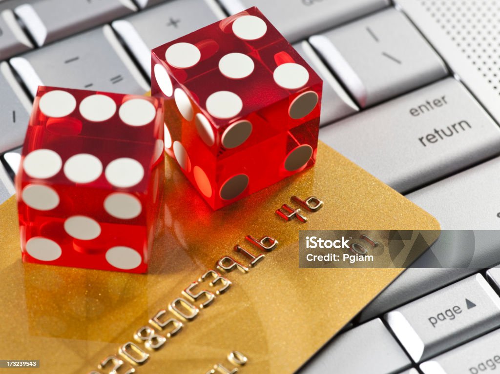 Internet gioco d'azzardo - Foto stock royalty-free di Assuefazione