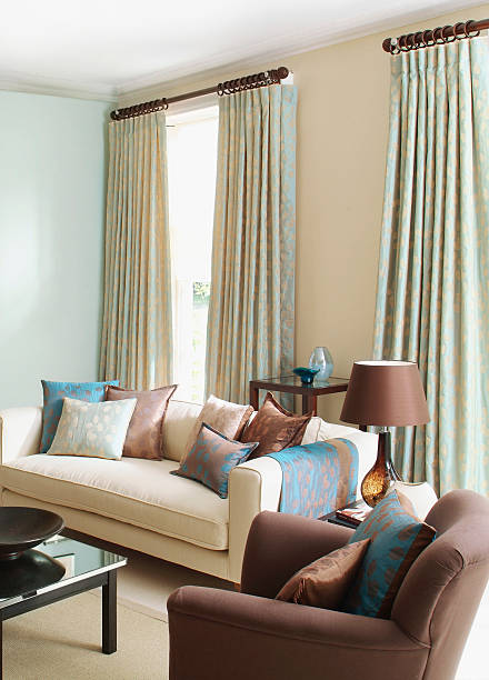 istock Beige and brown sofa in a living room 173239779
