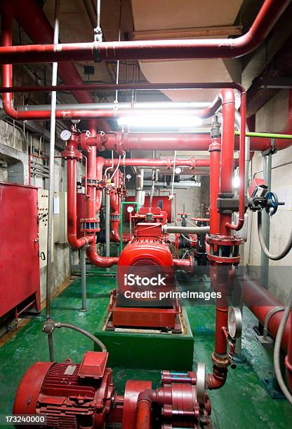 Industrial Interior And Pipes Stock Photo - Download Image Now - Installing, Natural Gas, Water Pump