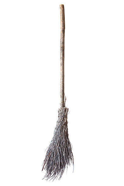 Broom Made Of Twigs Broom made of twigs. broom photos stock pictures, royalty-free photos & images