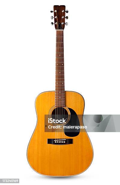 Acoustic Gitarre Stockfoto und mehr Bilder von Gitarre - Gitarre, Akustikgitarre, Freisteller – Neutraler Hintergrund
