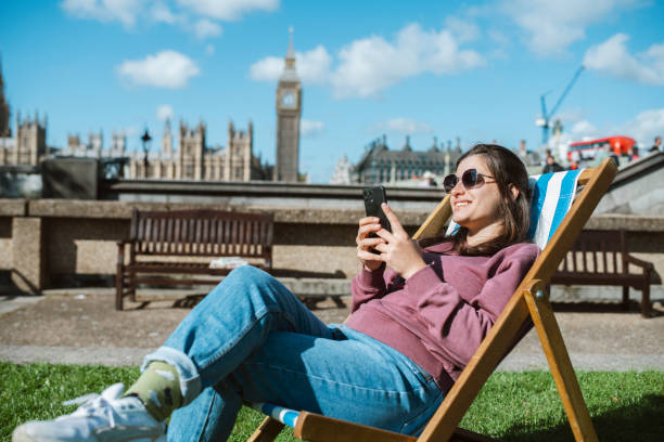 istock Relax in sunny London. 1732413030