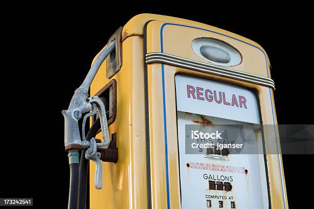 Isolated Gas Pump Stock Photo - Download Image Now - Fuel Pump, Gas Station, 1960-1969