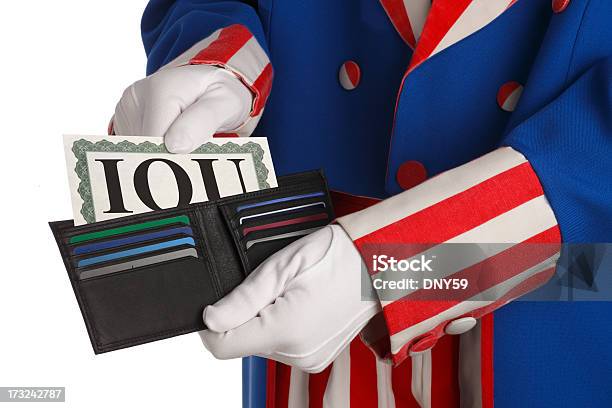 Правительство Задолженности — стоковые фотографии и другие картинки Uncle Sam - Uncle Sam, Сумка инкассатора, Money to burn - английское выражение