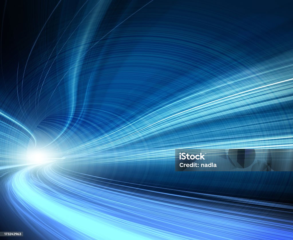 Abstrakte Geschwindigkeit Bewegung im Autobahn-tunnel - Lizenzfrei Bildhintergrund Stock-Foto