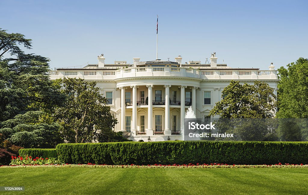 La Casa Bianca a Washington, D.C.  STATI UNITI - Foto stock royalty-free di La Casa Bianca - Washington DC