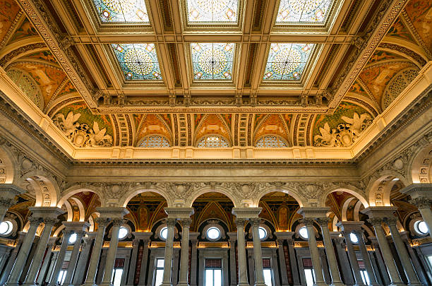 Great Hall Library of Congress, Washington, D.C. USA The Great Hall Library of Congress, Washington, D.C. USA. library of congress stock pictures, royalty-free photos & images