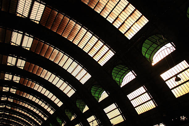 Railroad station tunnel