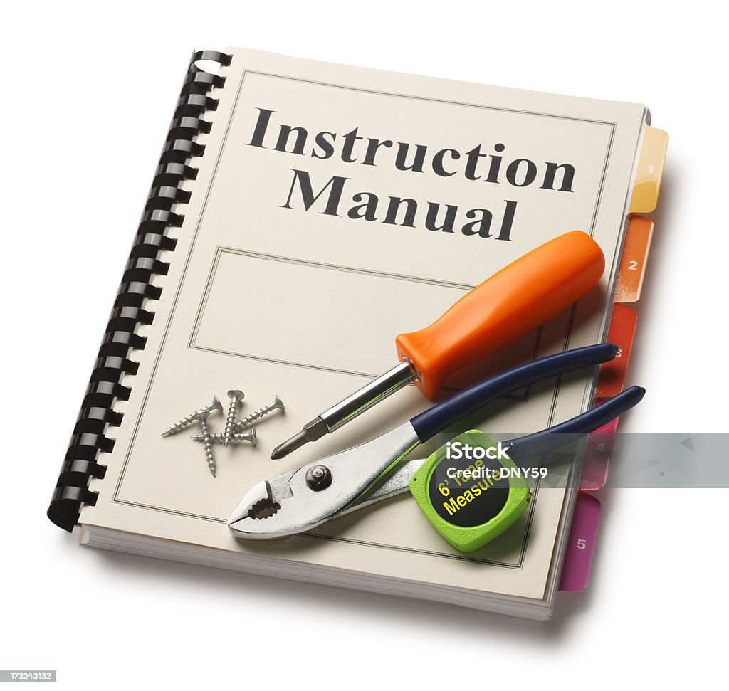 Manual de instruções - Foto de stock de Manual de instruções royalty-free