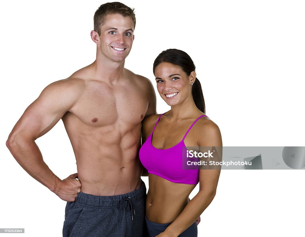 Casal de ginástica - Foto de stock de 20 Anos royalty-free