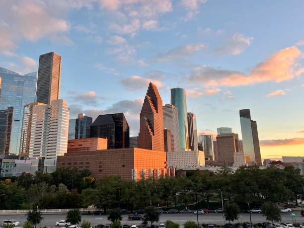 istock Beautiful View of Downtown Houston 1732437870