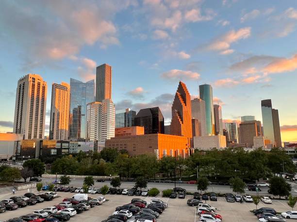 istock Beautiful View of Downtown Houston 1732437875