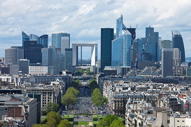 istock Paris City View with La Defense Financial District 173245449