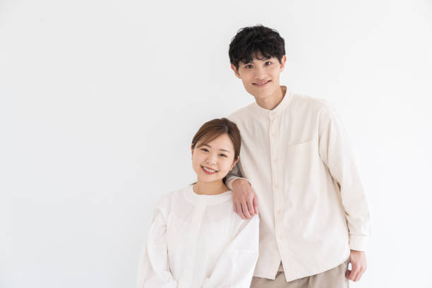 istock asian couple , white background 1732458762