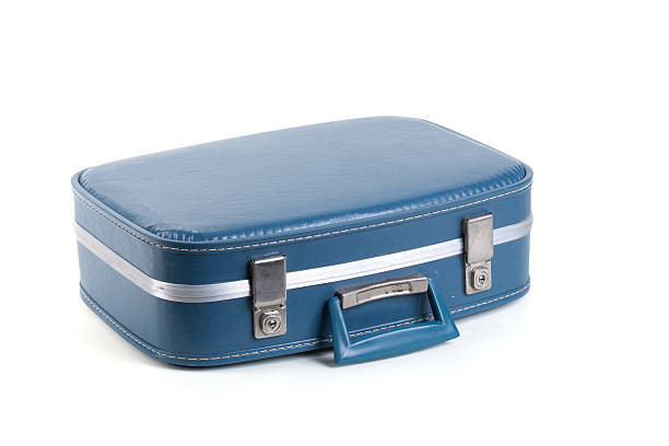 istock A Blue suitcase isolated on a white background  173245927