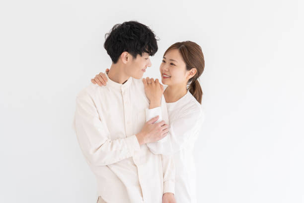 istock asian couple , white background 1732461084