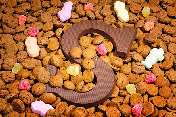 istock Chocolate letter S and Pepernoten 173247761