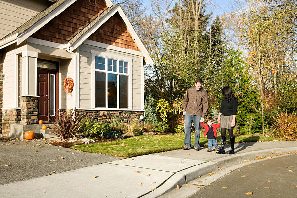 istock Young Family Taking a Stroll 173249959