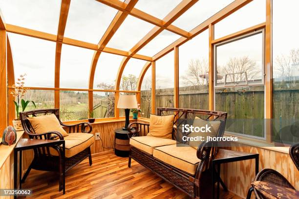 Small Cozy Solarium Stock Photo - Download Image Now - Tanning Bed, Conservatory - Sun Room, Domestic Room