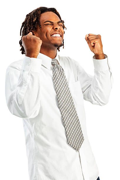 istock Young African American Businessman Cheering 173250065