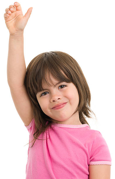 istock Little Girl Raises Hand 173250522
