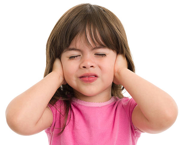 Little Girl Covers Ears