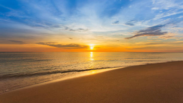 istock Beautiful sunset on the beach 1732521117