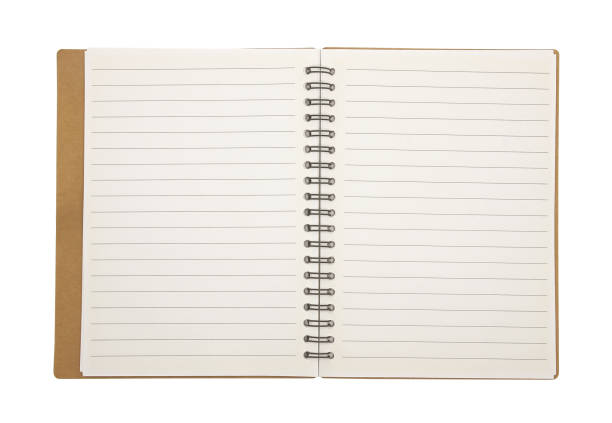 istock Blank notebook paper with ring spine isolated on white background 1732521770