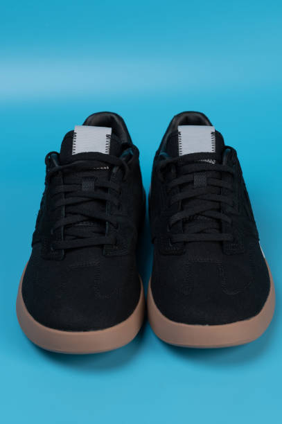 istock Black cloth casual shoes 1732522652