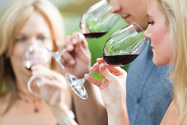 istock Winetasting Group, People Smelling and Tasting Napa Valley Red Wine 173253239