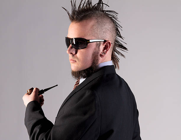 istock Non-comformist Businessman with Pipe and Sunglasses 173258247
