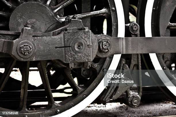 Treno A Vapore Ruota - Fotografie stock e altre immagini di Close-up - Close-up, Composizione orizzontale, Fanale posteriore