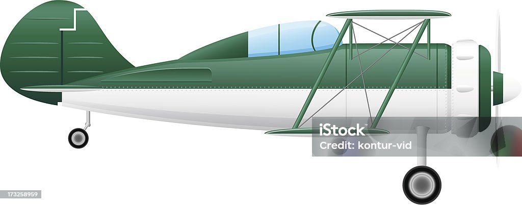 古いレトロなベクトルイラスト飛行機 - イラストレーションのロイヤリティフリーベクトルアート