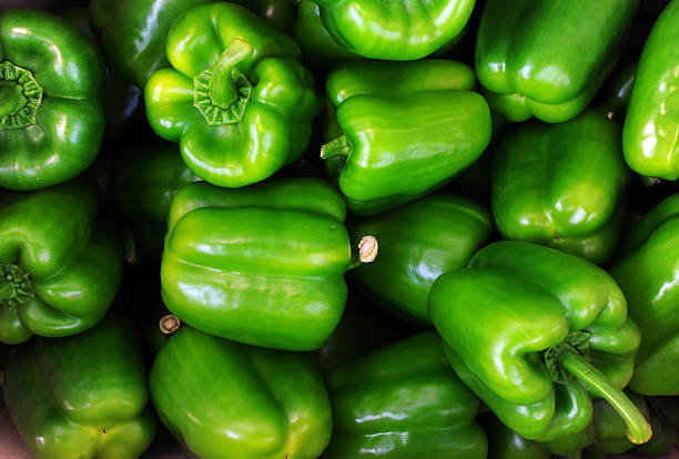 istock Green sweet pepper, cooking raw material. 173259702