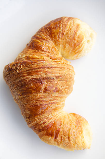 istock Simple Fresh Croissant on White Plate 173260296