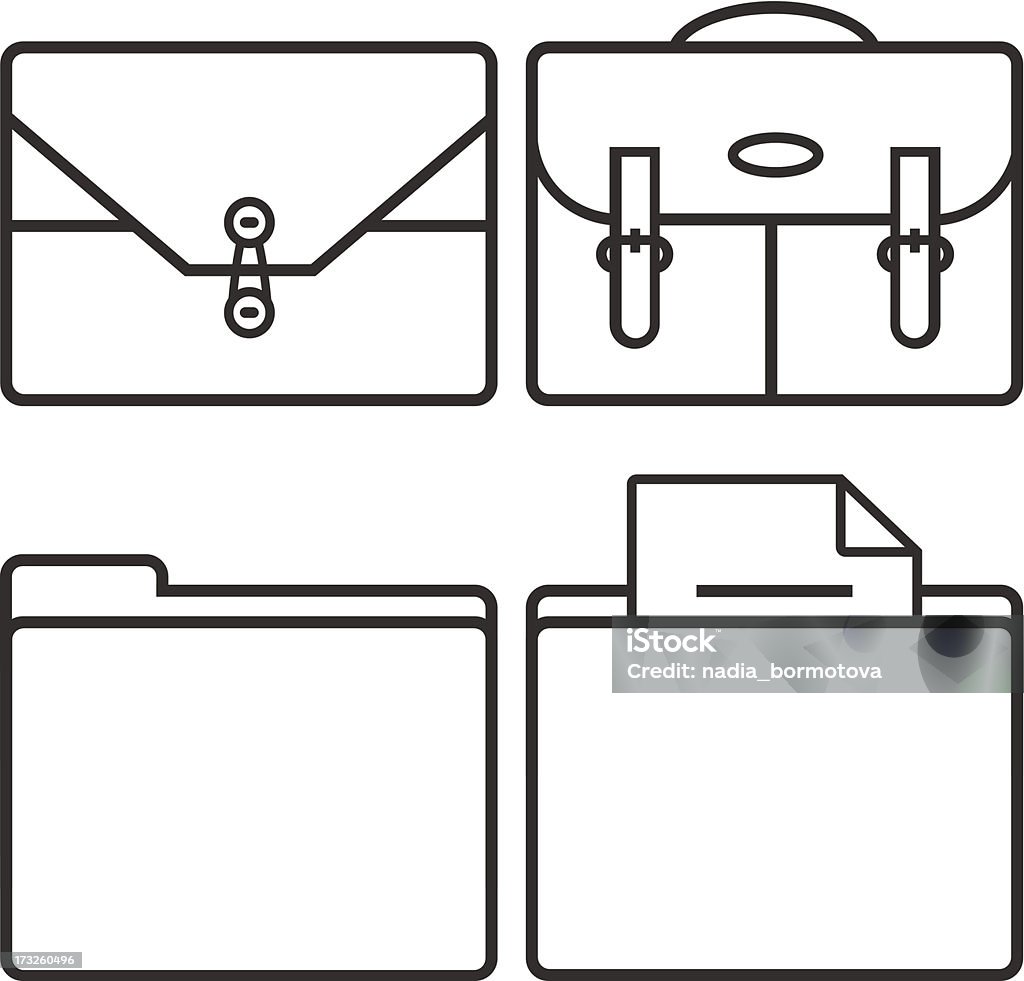 Бизнес случаях и папок - Векторная графика Архивы роялти-фри