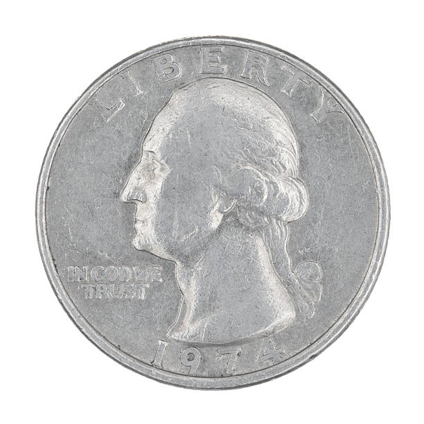 istock old American one quarter dollar coin isolated on white background 173260685
