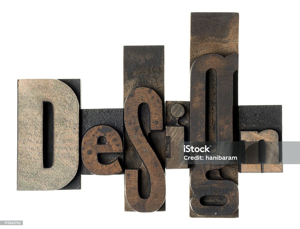 Design-Hölzerne alphabet - Lizenzfrei Alphabet Stock-Foto
