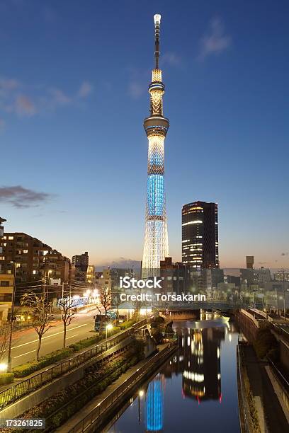 Blick Auf Tokyo Sky Tree Stockfoto und mehr Bilder von Abenddämmerung - Abenddämmerung, Architektur, Asien