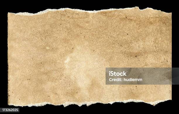 Cut Or Torn Brown Paper Textured Background Stock Photo - Download Image Now - Paper, Wild West, Old-fashioned