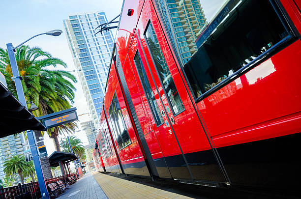 istock San Diego Trolley at station 173262099