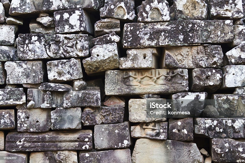 ściana - Zbiór zdjęć royalty-free (Angkor Wat)