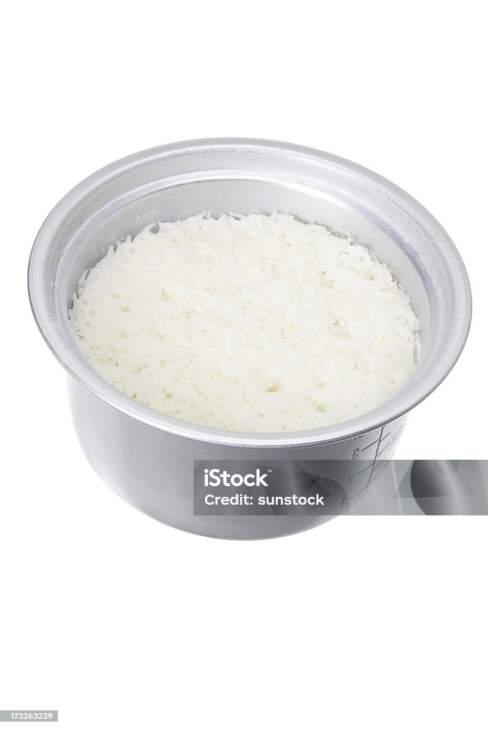 Topf mit Reis - Lizenzfrei Abnehmen Stock-Foto