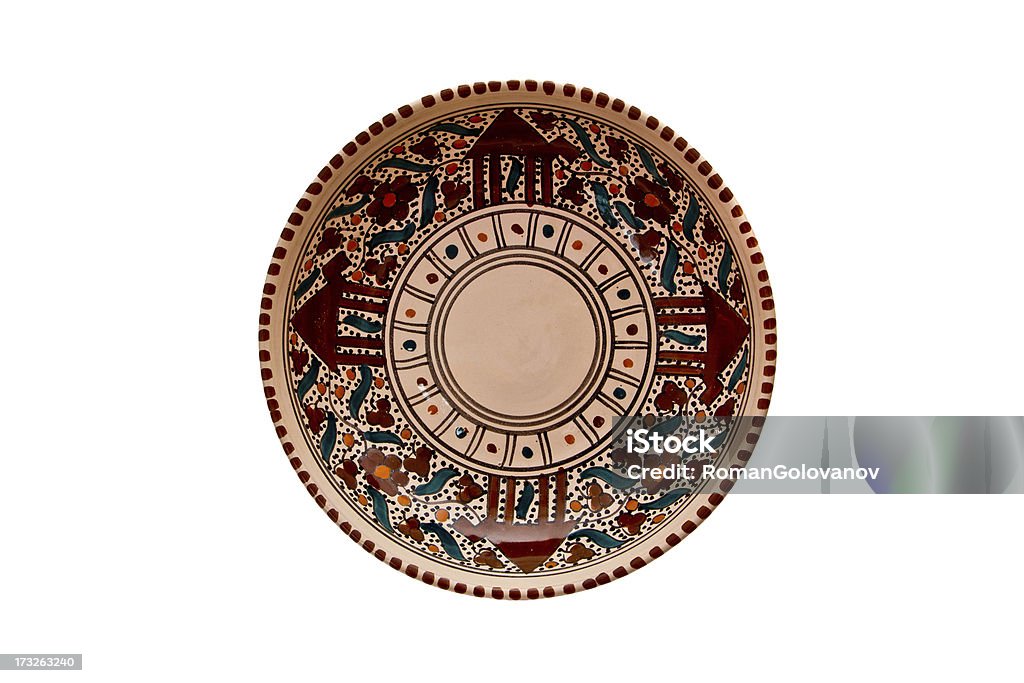 Piastra in ceramica - Foto stock royalty-free di Antico - Vecchio stile