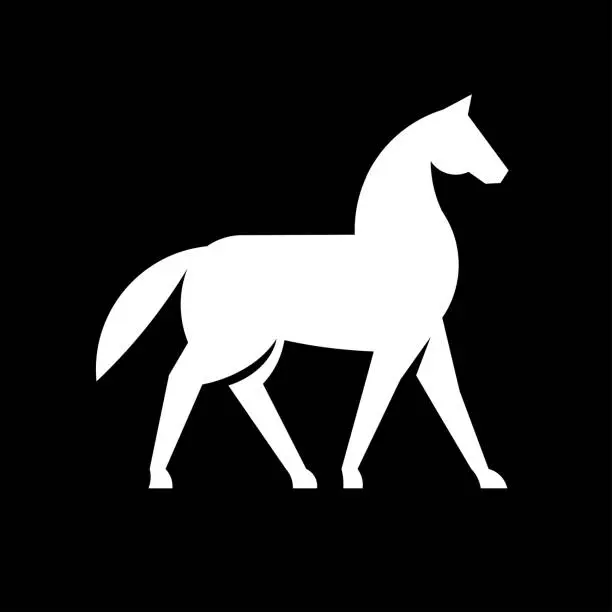 Vector illustration of Horse Silhouette Design vector