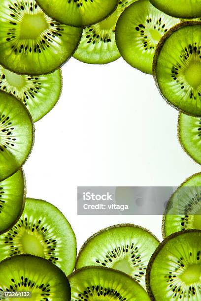 Kiwi Frame Stock Photo - Download Image Now - Beauty In Nature, Cross Section, Food